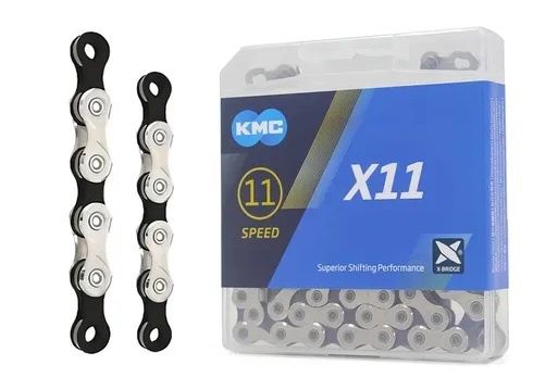 Cadena KMC 11v X11 Plata/Negro 118E