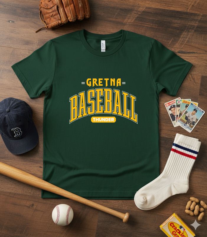 Gretna Thunder Baseball Arc GREEN - YOUTH