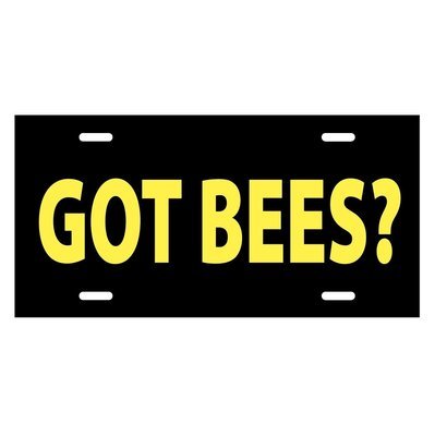 GOT BEES - LICENSE PLATE