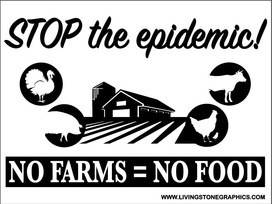 STOP the Epidemic - 100 signs - $6.95 EACH Free Shipping!