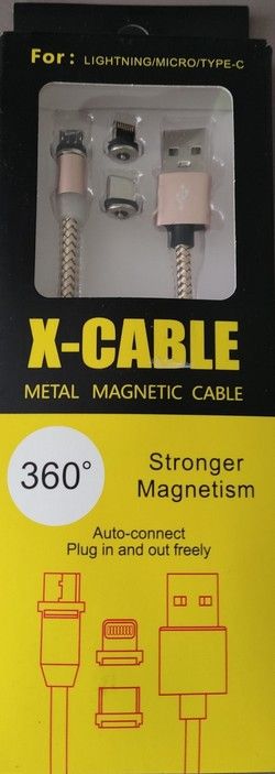 Multiport magnetic charging and data transfer cable