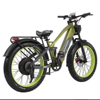 YOKAMURA DYNA SAND Electric Bike 2000W 26&quot; Wheels, Up to 70 km/h, Hydraulic Brakes, Green Aluminum Frame