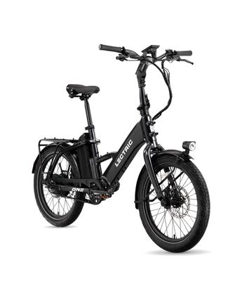 Lectric Long-Range Electric Bike 750W 20&quot; Wheels, Up to 60 km/h, Foldable, Black