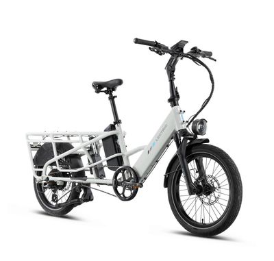 Lectric XPedition Electric Cargo Bike 750W (1310W Peak), 48V 13Ah Battery, Up to 45 km/h, White