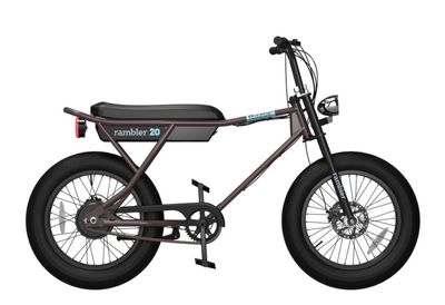 Razor Rambler 20 Electric Bike 500W Motor, 37V Battery, Up to 32 km/h, 20&quot; Wheels, Steel Frame, Brown