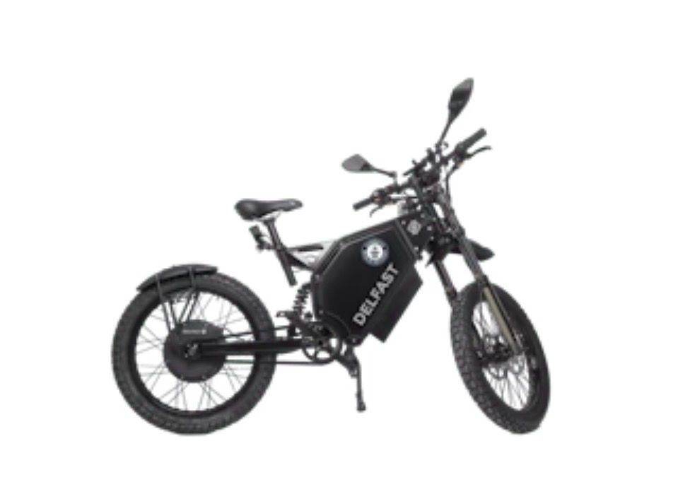 Delfast Top 3.0 Electric Bike 3000W Motor (6000W Peak), 72V 48Ah Battery, Up to 80 km/h, Carbon Belt Drive, Black