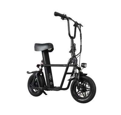 DYU D3F Electric Bike 250W Motor, 36V 10Ah Battery, 12&quot; Wheels, Up to 25 km/h, Up to 30 km Range, Black