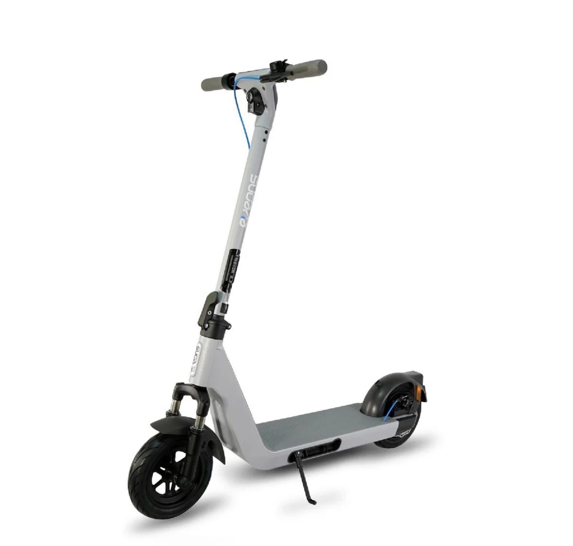 Eveons Electric Scooter 500W Motor, 36V 13Ah LG Battery, Up to 35 km/h, Up to 65 km Range, 10&quot; Pneumatic Tires, Dual Suspension, Gray