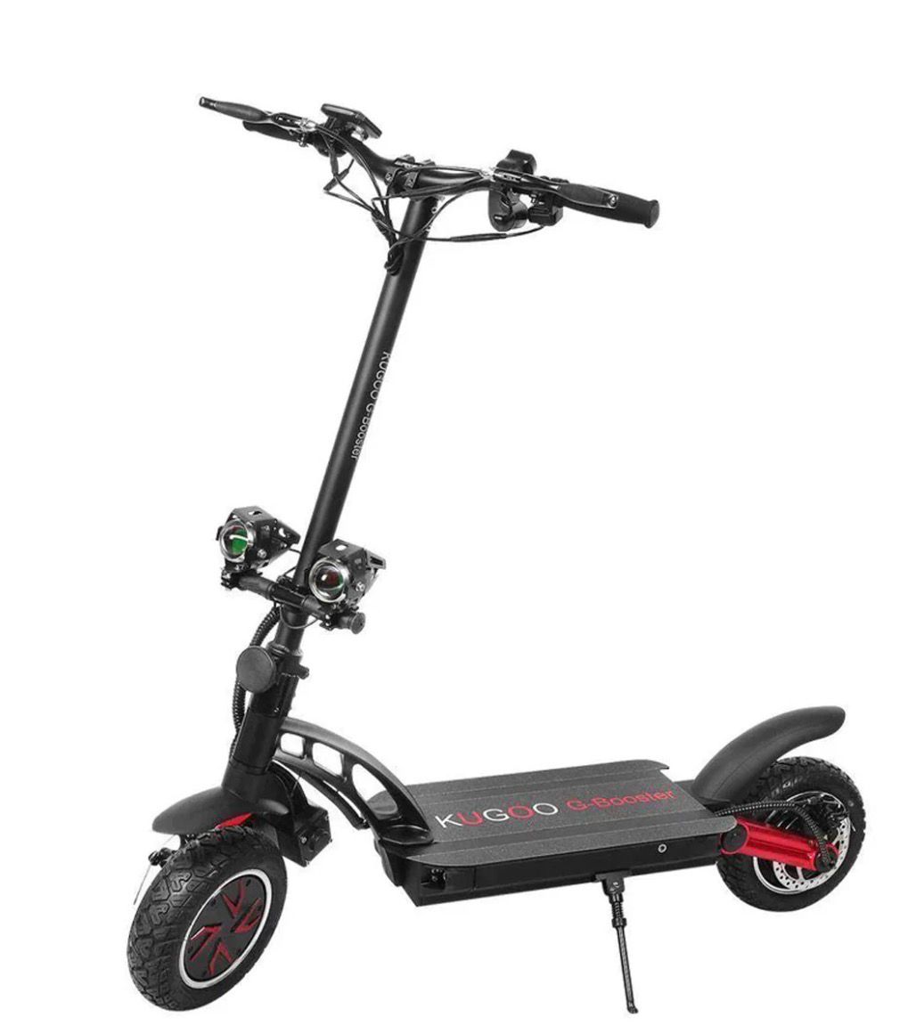 Kugoo G-Booster Electric Scooter Dual 1000W Motors, 48V 20.8Ah Battery, Up to 60 km/h, 85 km Range, 10&quot; Pneumatic Tires, Black