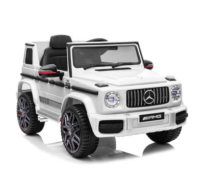 Mercedes AMG G63 Kids Electric Ride-On Car 12V – White (Ages 2–6)