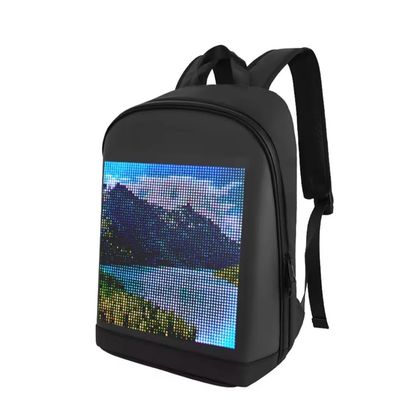 Smart LED Backpack with WiFi Display | Customizable Pixel Screen | 16.9” | USB Power Bank Compatible