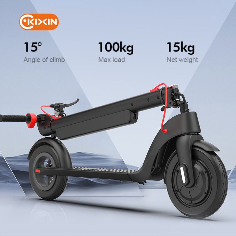 KIXIN HX X8 Big Capacity 10AH Battery 45KM High Motor 10 Inch Two Wheel Mobility Tire Electric Scooter for Adults Escooter