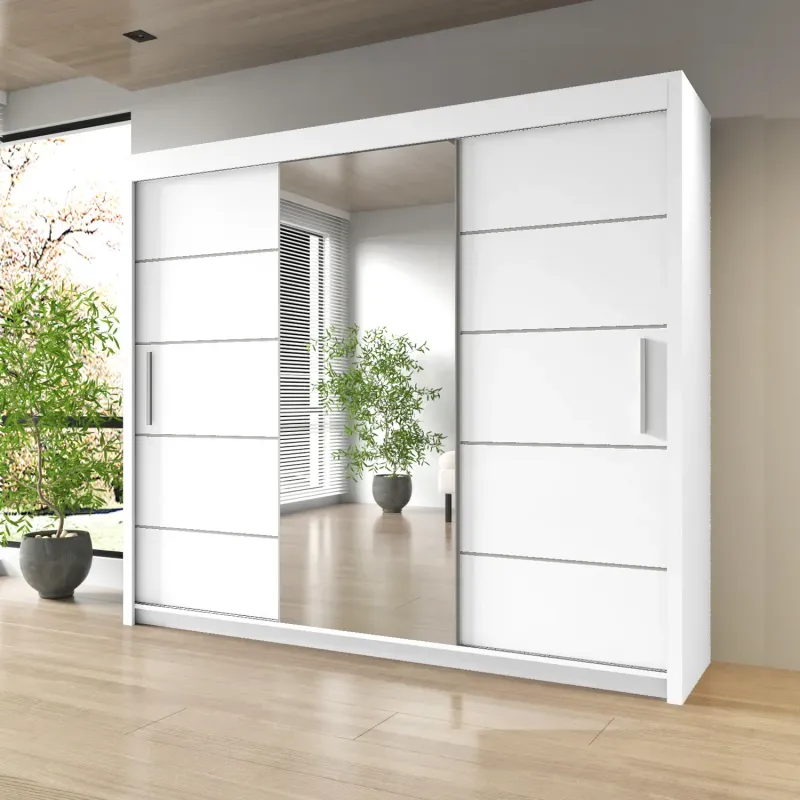 Sliding Mirror Door Wardrobe-Oslo 250 cm