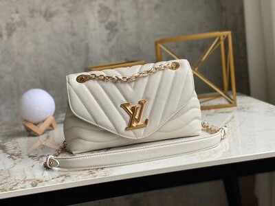 Louis Vuitton New Wave Chain Bag PM Taupe Cowhide