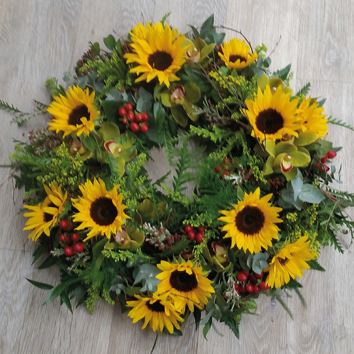 Wild Sunflower Wreath