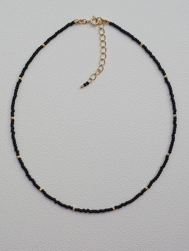 Choker &quot;Black &amp; Gold&quot;