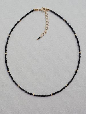 Choker &quot;Black &amp; Gold&quot;