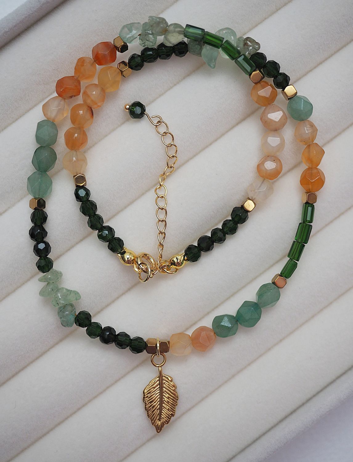 Naszyjnik &quot;Pumpkin Leaf&quot;