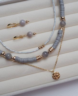 Naszyjnik &quot;Gray Elegance&quot;