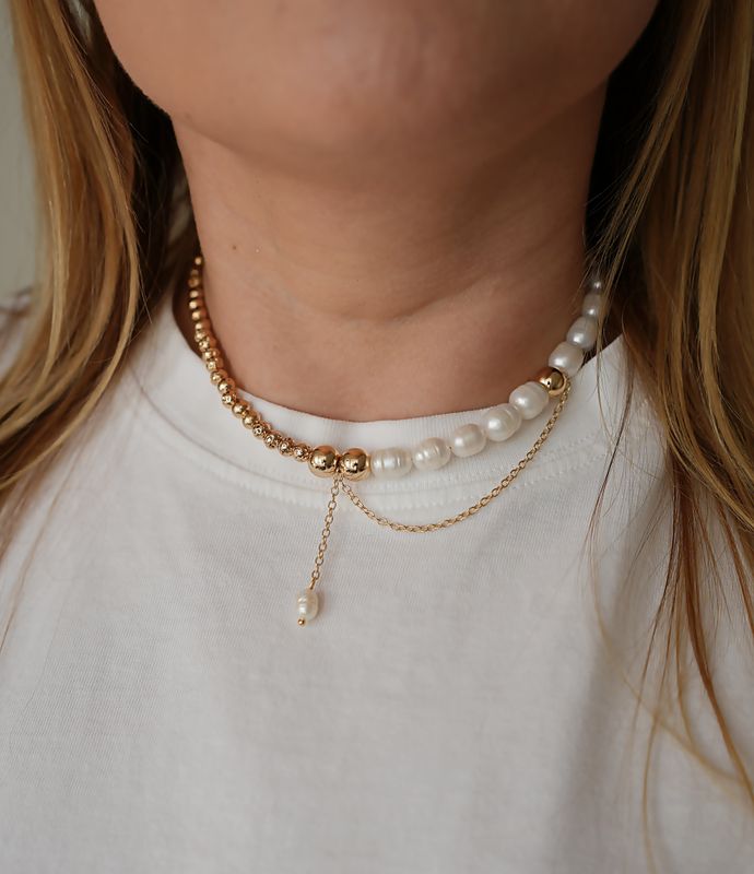 Naszyjnik &quot;Golden Pearl&quot;