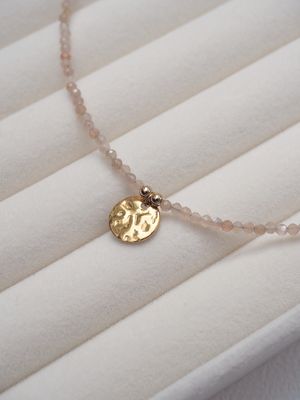 Choker &quot;Delikatność - kamień słoneczny&quot;