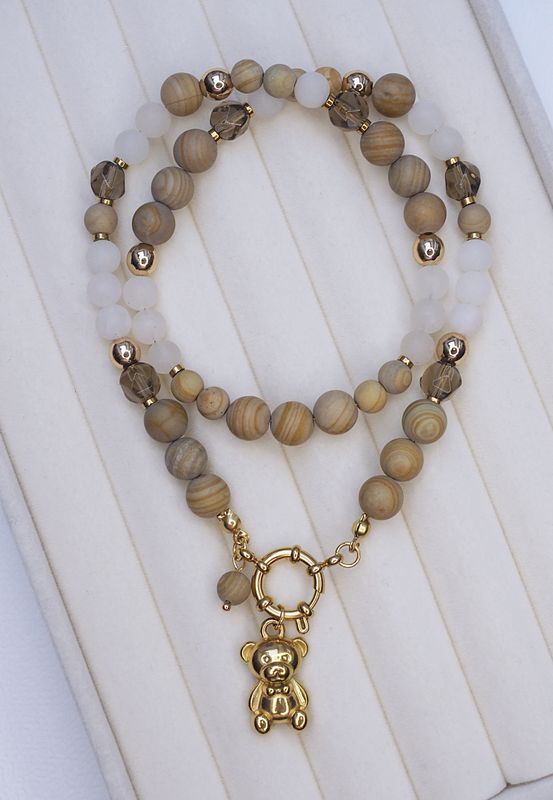 Naszyjnik &quot;Teddy White&quot;