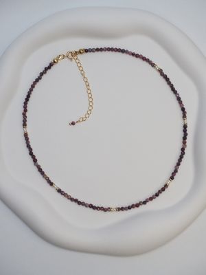 Choker "Ruby Pearls"