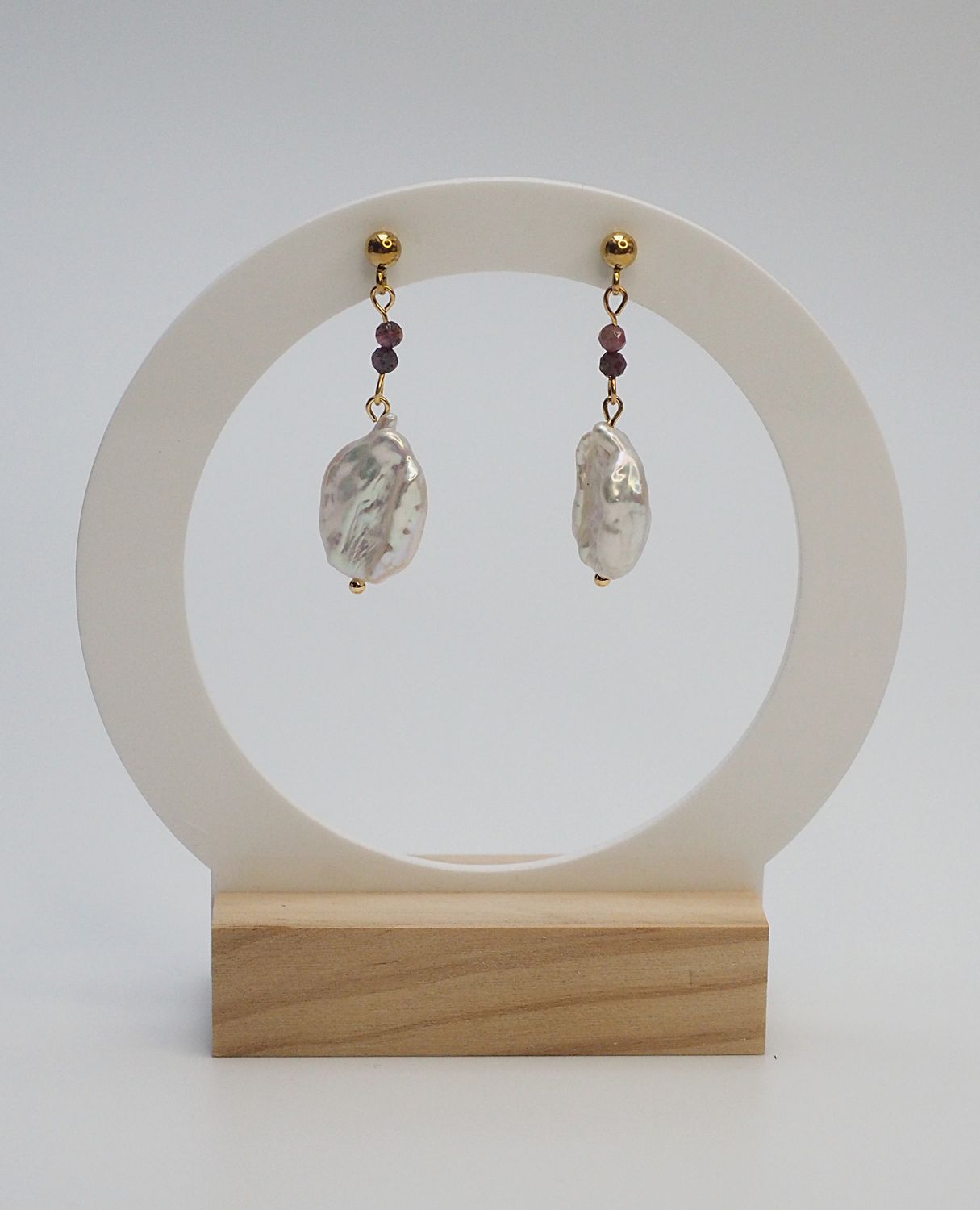 Kolczyki "Ruby Pearls"