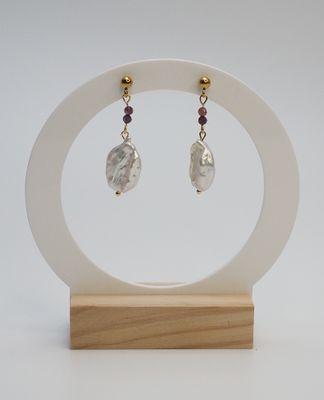 Kolczyki "Ruby Pearls"