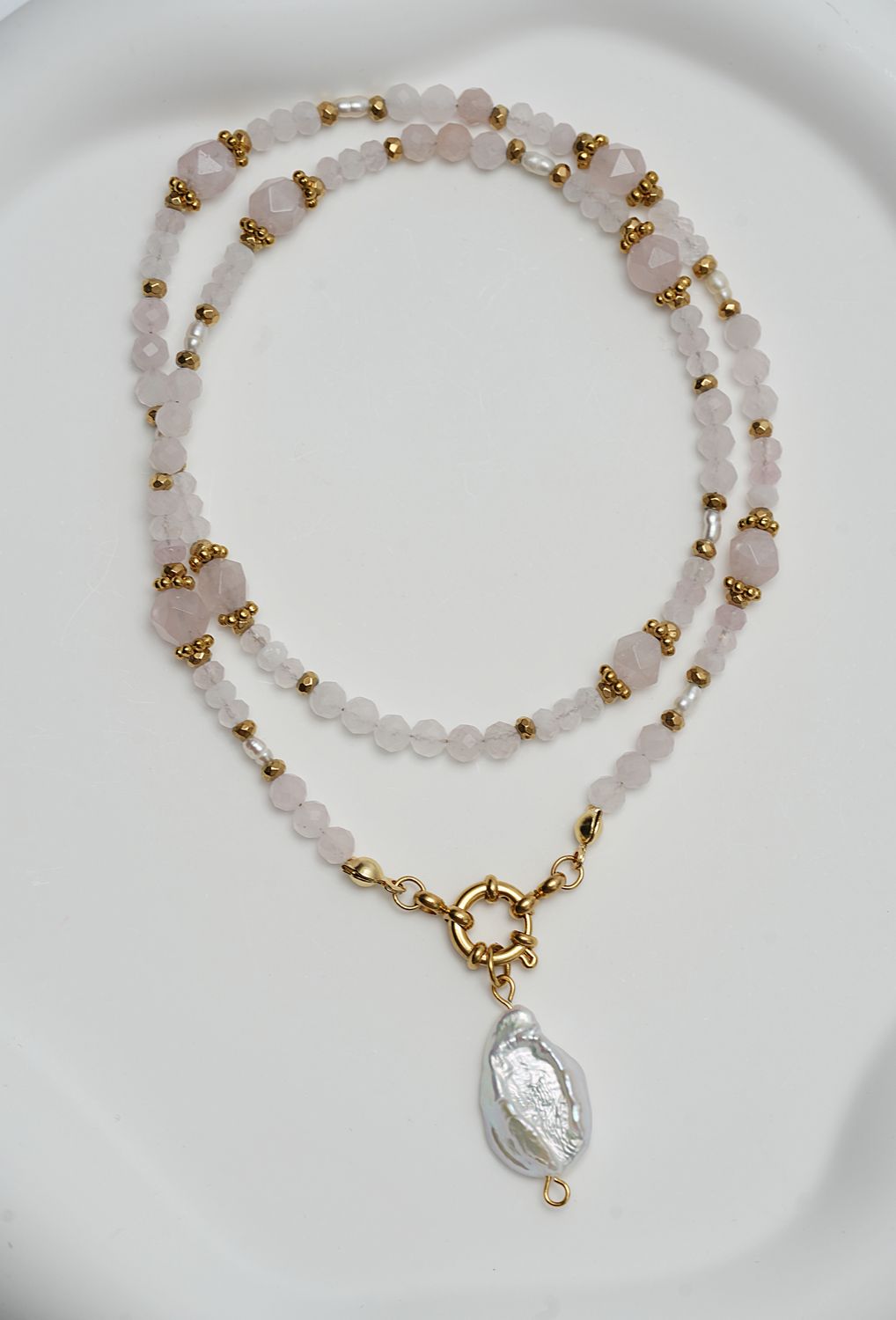 Naszyjnik "Pink Pearls"