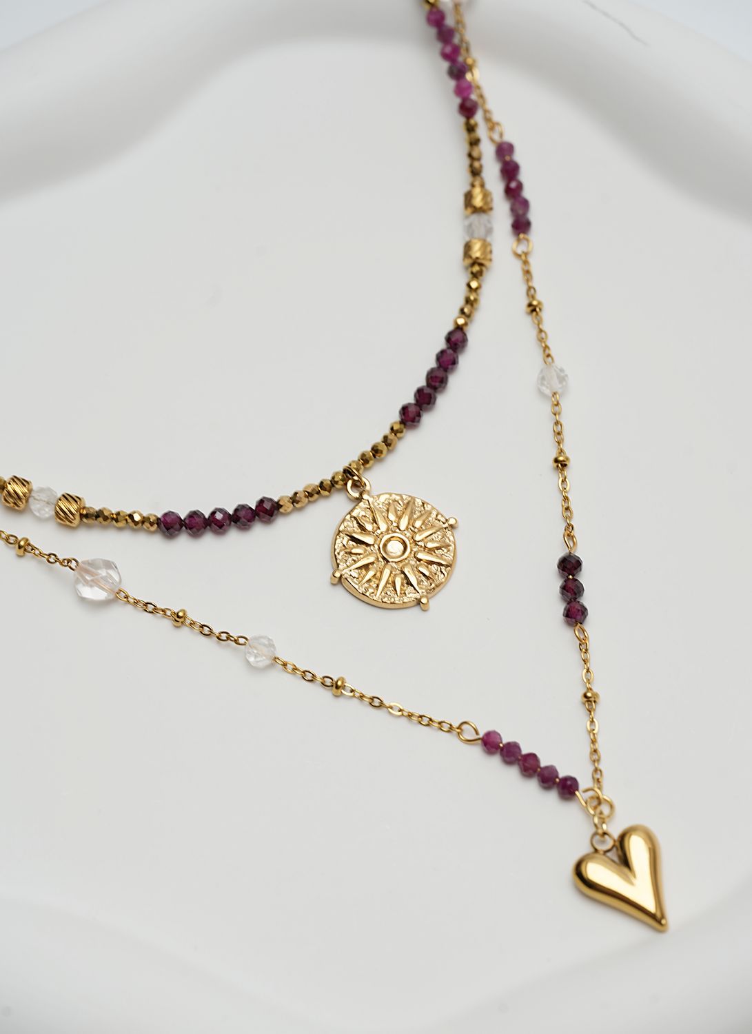 Naszyjnik "Ruby Sun"