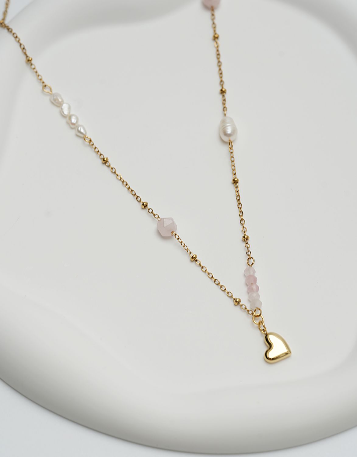 Łańcuszek "Pink Pearls"