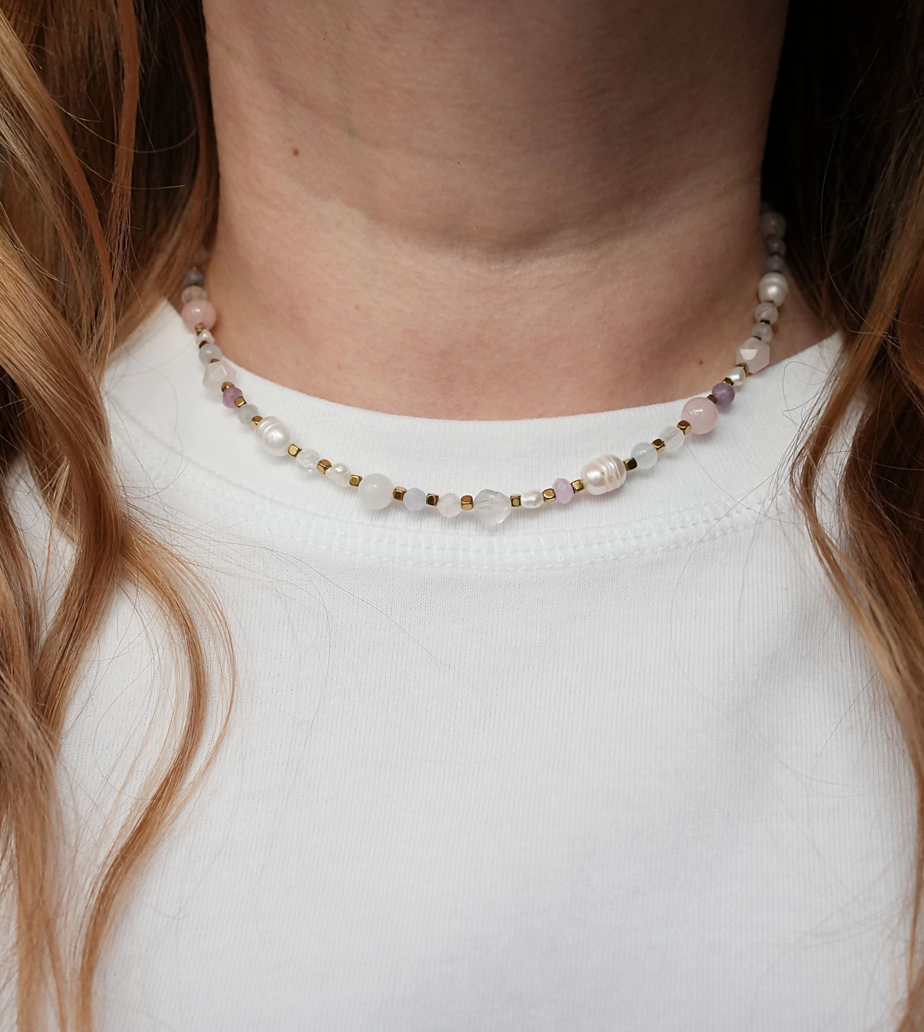 Naszyjnik "Pastels and Pearls"