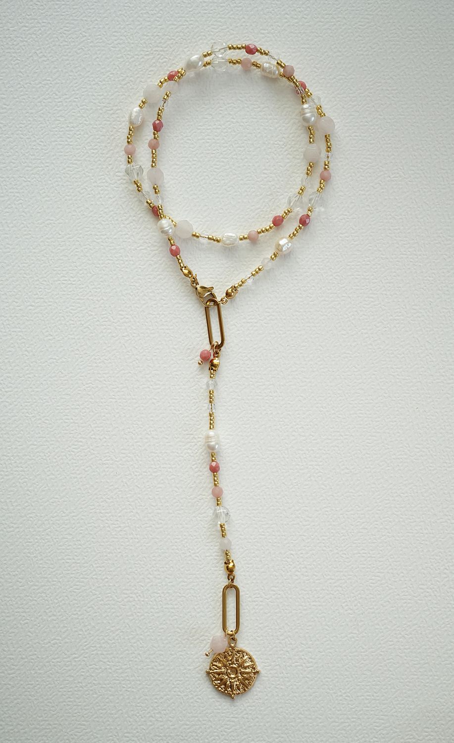 Naszyjnik "Pink in Two Ways"