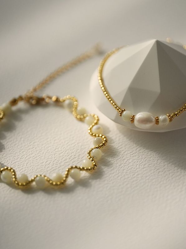 Duet bransoletek "Mint Pearl"