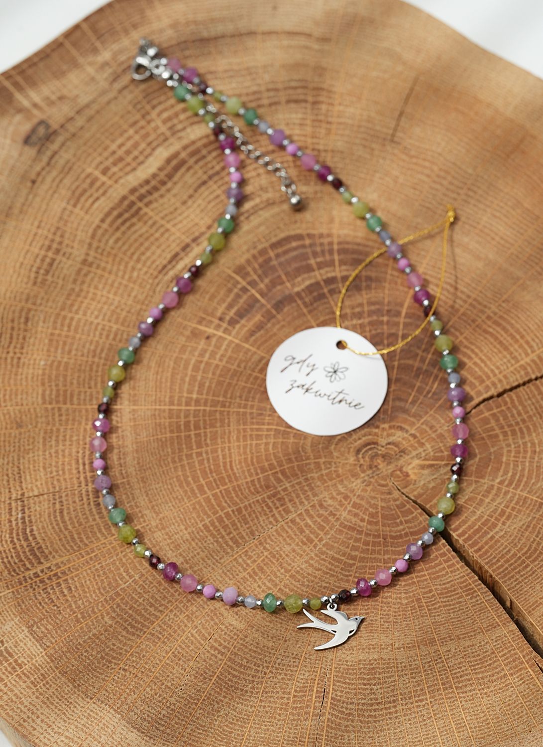 Naszyjnik "Colorful Swallow Silver"