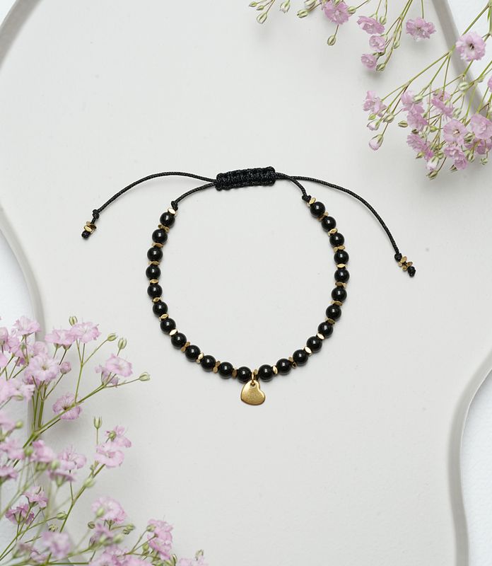 Bransoletka "Onyx S Heart"