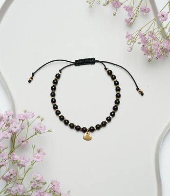 Bransoletka "Onyx S Heart"
