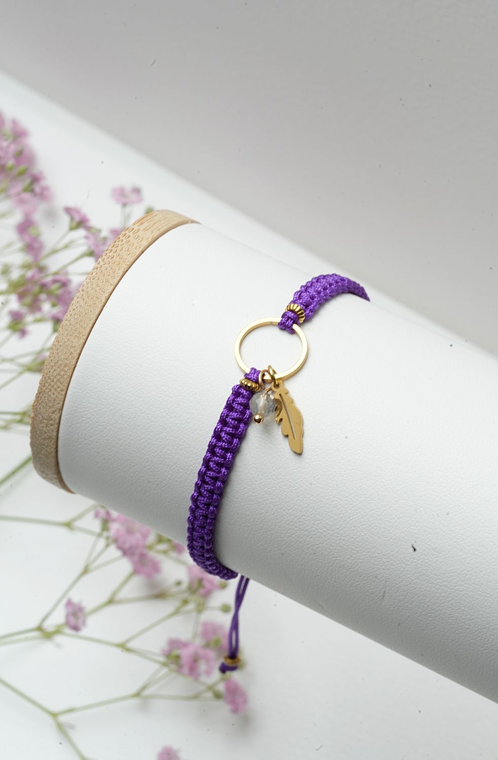 Bransoletka "Purple Feather"