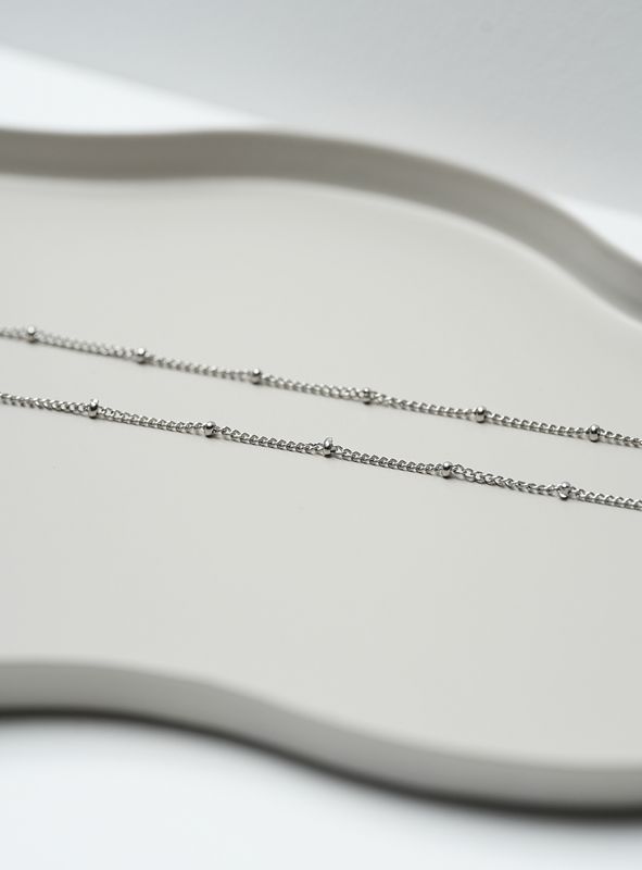 MODULE Łańcuszek z kuleczkami SILVER
