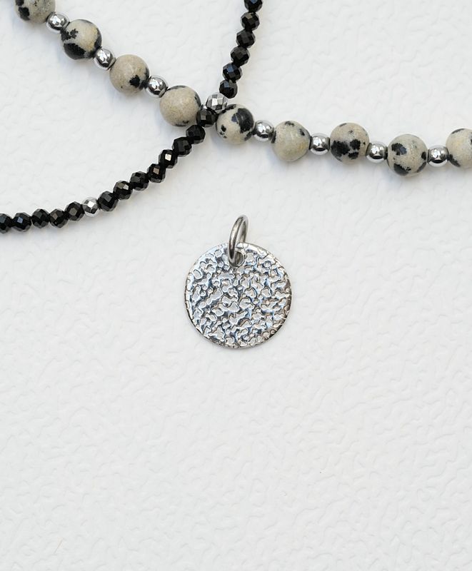 MODULE Zawieszka Moneta gnieciona średnia SILVER