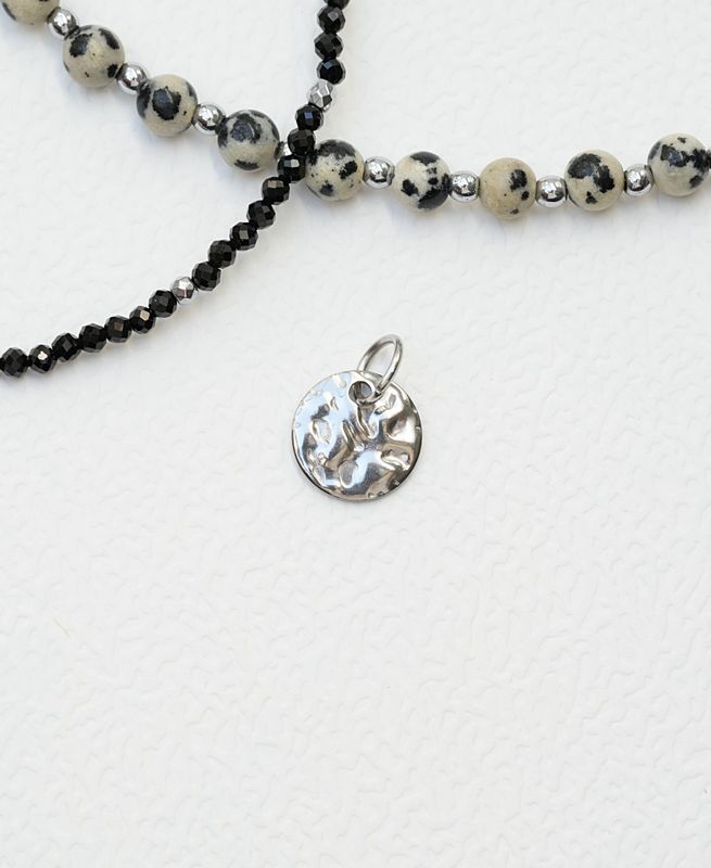 MODULE Zawieszka Moneta gnieciona mała SILVER