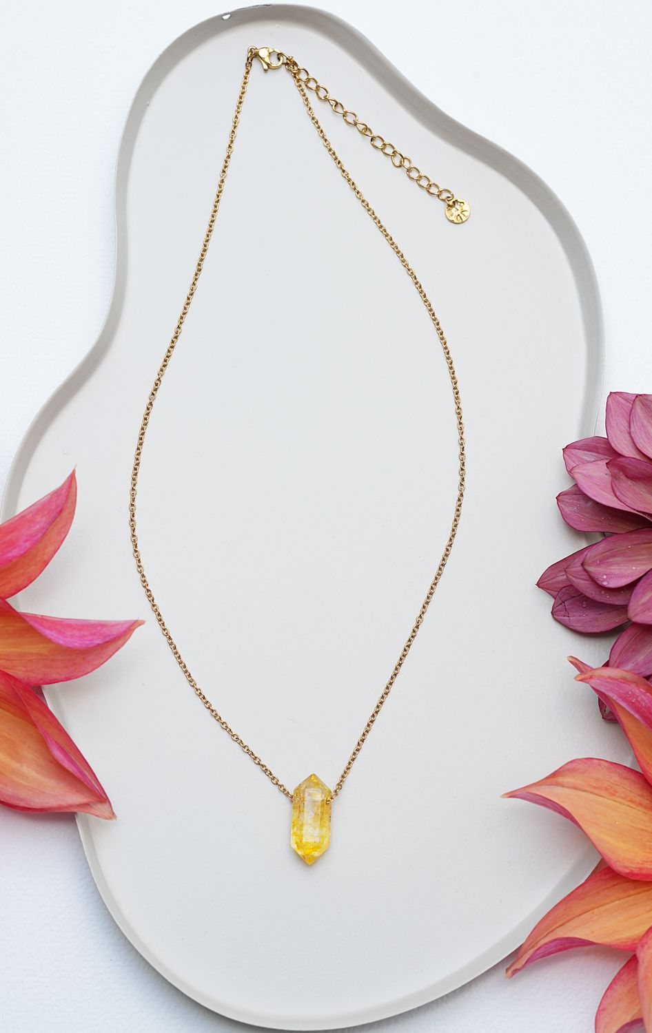 Łańcuszek "Yellow Quartz"