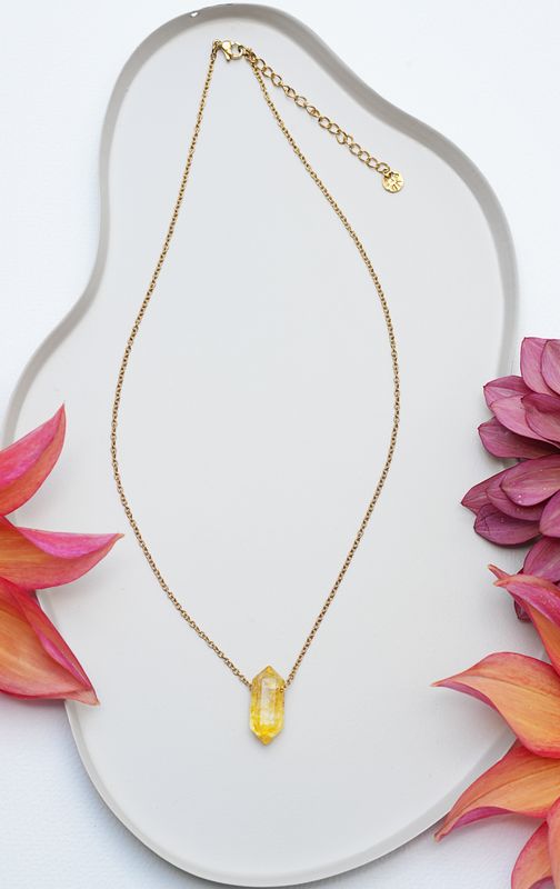 Łańcuszek "Yellow Quartz"