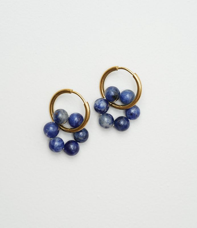Kolczyki "Sodalite"