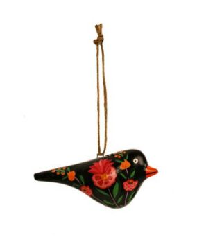 Hanging birds black
