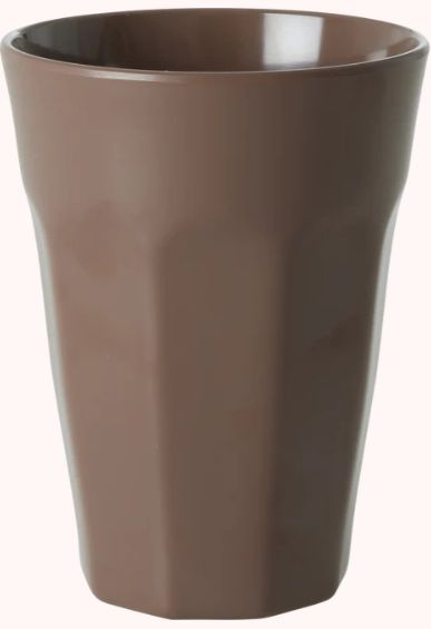 Melamine Cup in Brown - Tall - 400 ml