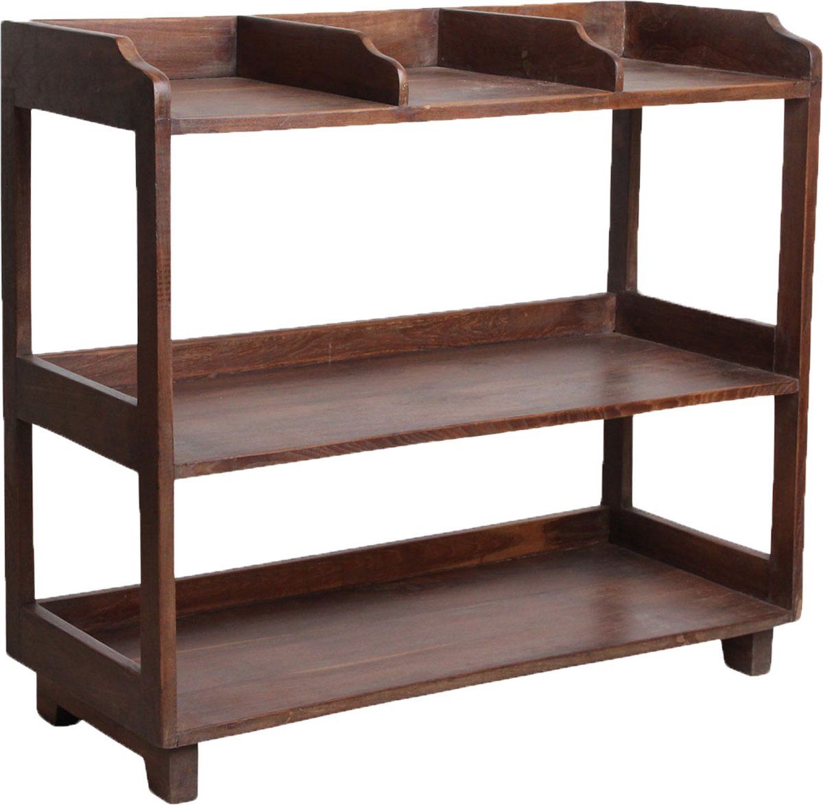 Teak shoe rack