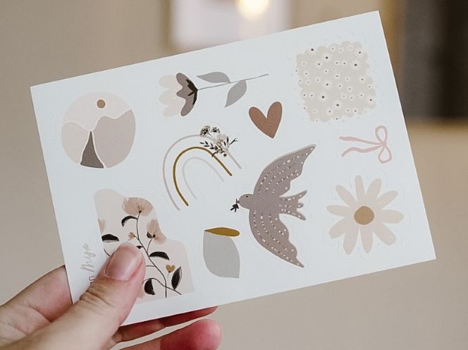 Sticker vel A6