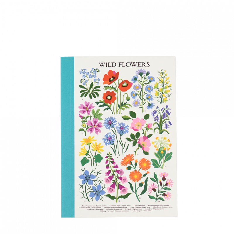 A6 notebook - Wild Flowers